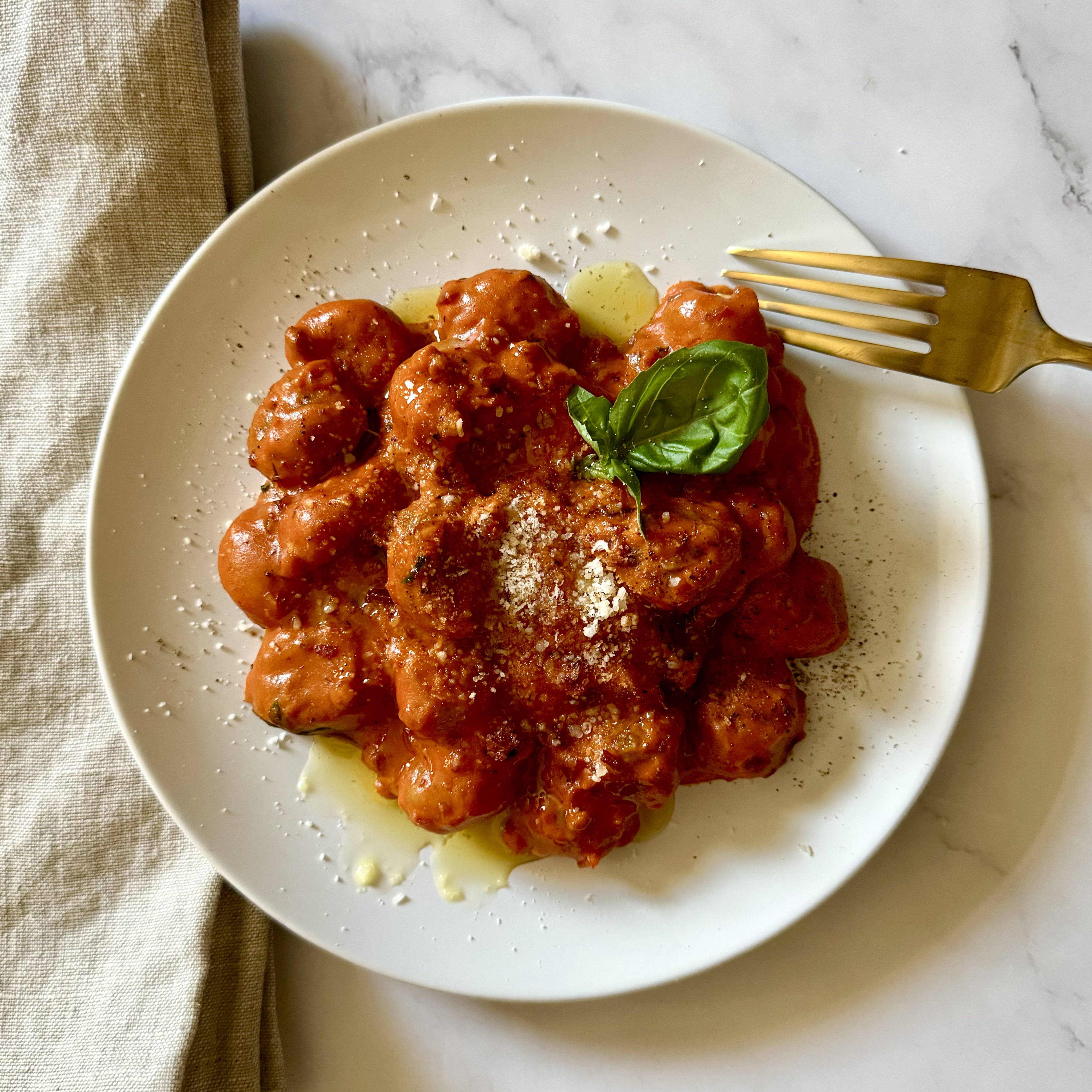 Gnocchi with Vodka Sauce